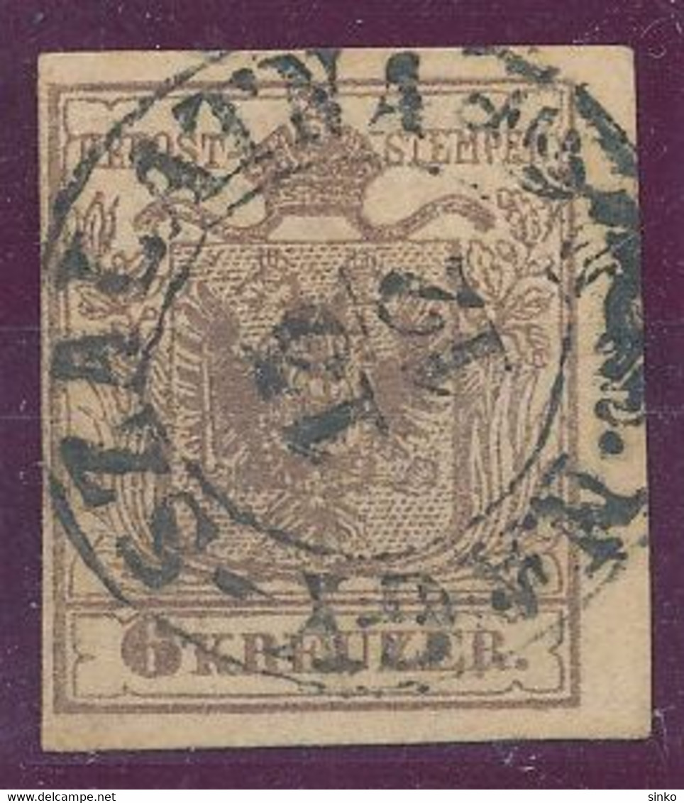 1850. Typography 6kr Stamp, NAGY-SZALATNA - ...-1867 Préphilatélie