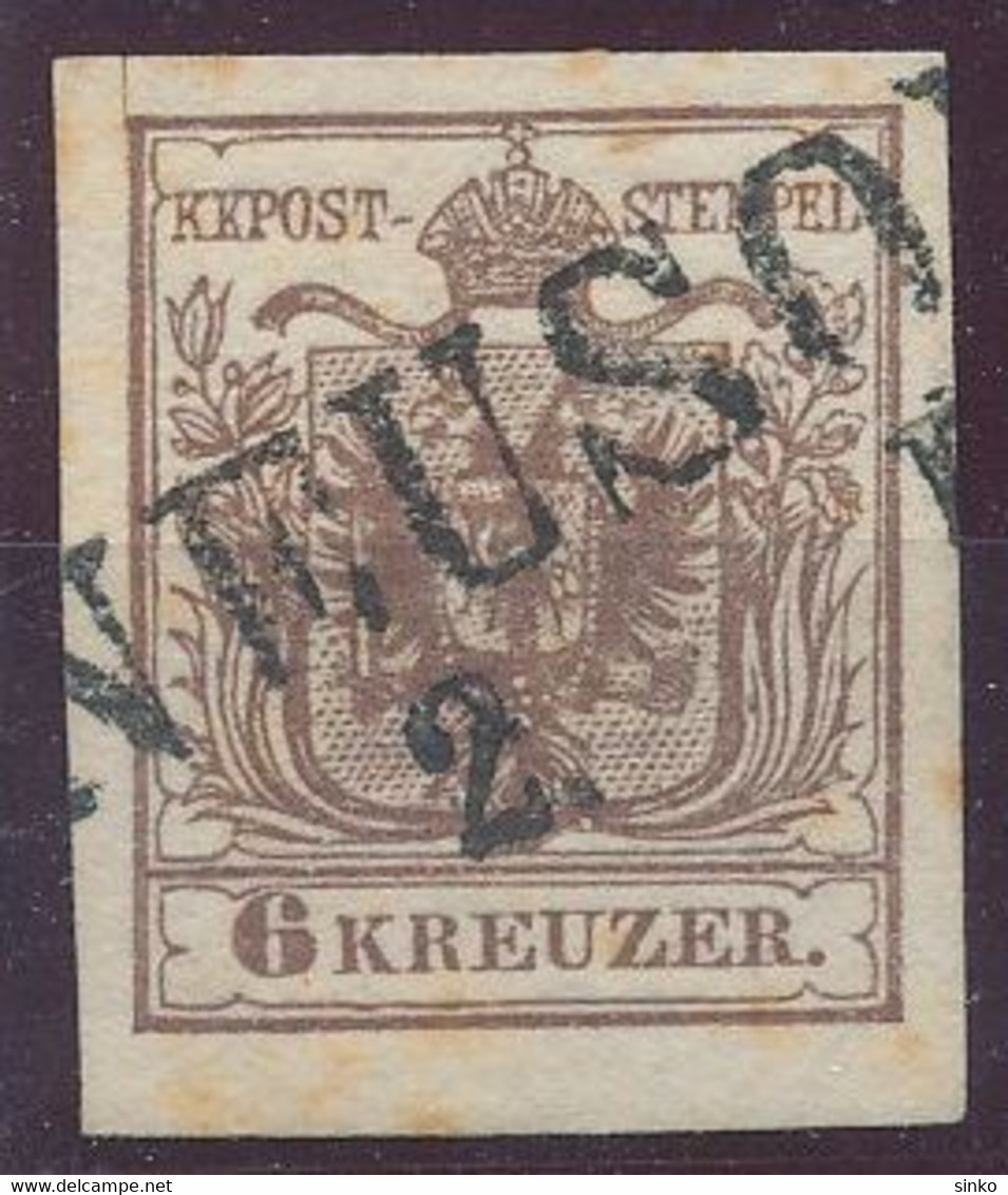 1850. Typography 6kr Stamp, NEUSOHL - ...-1867 Préphilatélie