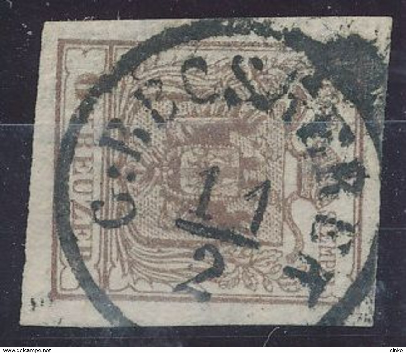 1850. Typography 6kr Stamp, G:BECSKEREK - ...-1867 Prephilately