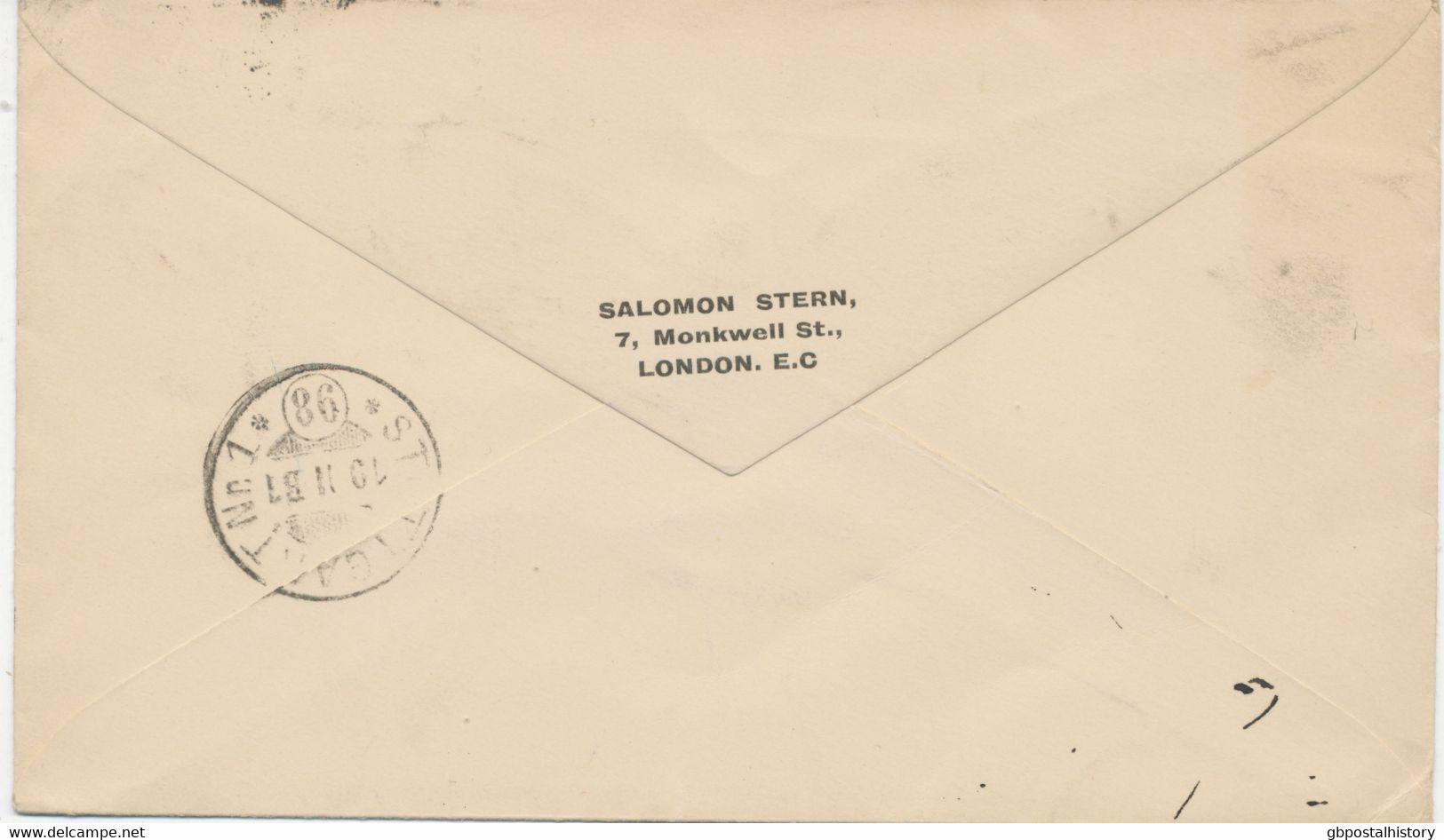 GB 1906 Superb Used EVII 1½d Yellow And 1d Red Compound Stamped To Order Postal Stationery Envelope 87 X 150 Mm H&B **** - Cartas & Documentos