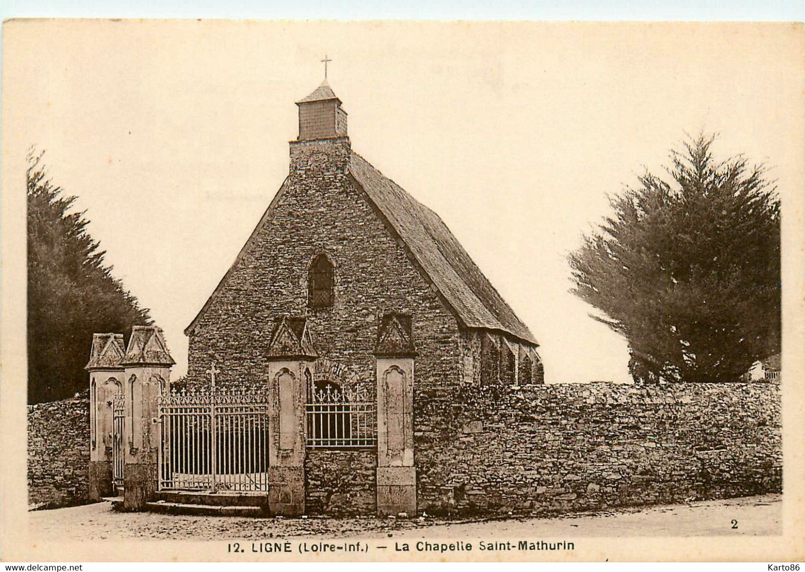 Ligné * Route Et La Chapelle St Mathurin - Ligné