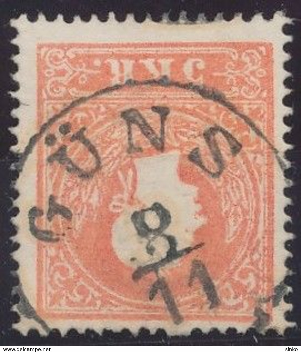 1858. Typography With Embossed Printing 5kr Stamp, GUNS - ...-1867 Prefilatelia