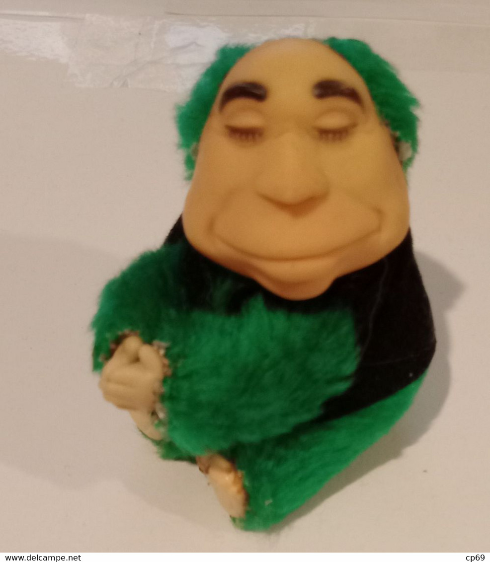 Figurine François Mitterand Kermittérand Modèle Vert Foncé Collaro Show Muppet Show Bebête Show Série TV Des Années 80 - Altri & Non Classificati