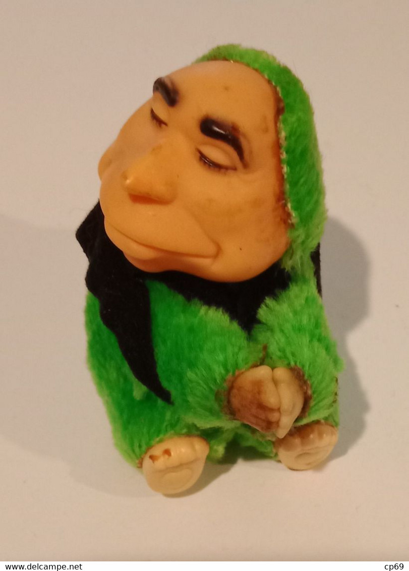 Figurine François Mitterand Kermittérand Modèle Vert Clair Collaro Show Muppet Show Bebête Show Série TV Des Années 1980 - Andere & Zonder Classificatie