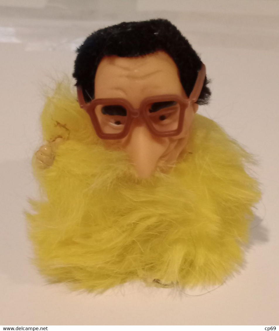 Figurine Jacques Chirac Black Jack Modèle Jaune Collaro Show Muppet Show Bebête Show Série TV Des Années 1980 En TB.Etat - Sonstige & Ohne Zuordnung