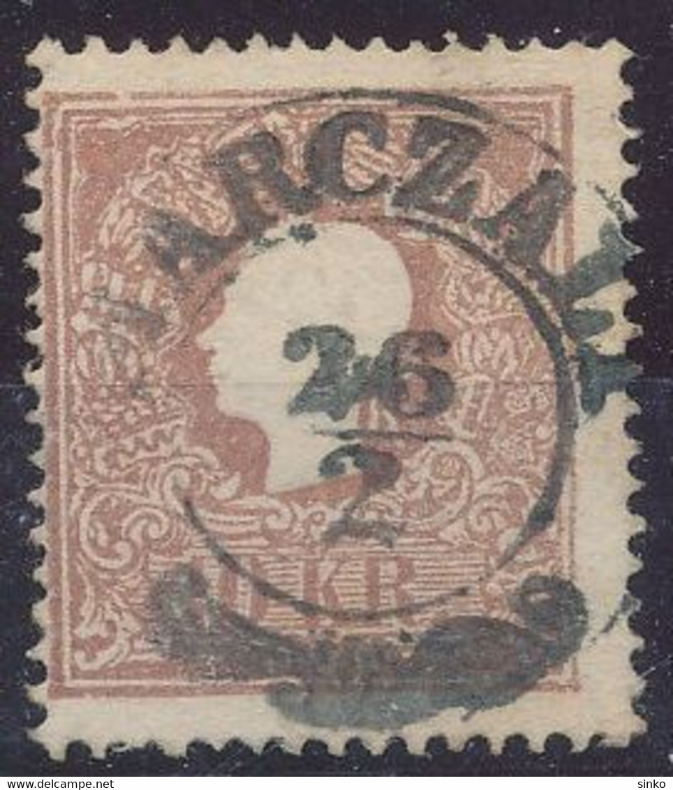 1858. Typography With Embossed Printing 10kr Stamp, MARCZALI - ...-1867 Prephilately