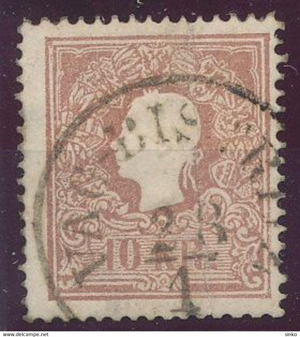 1858. Typography With Embossed Printing 10kr Stamp, VAG-BISTRITZ - ...-1867 Voorfilatelie