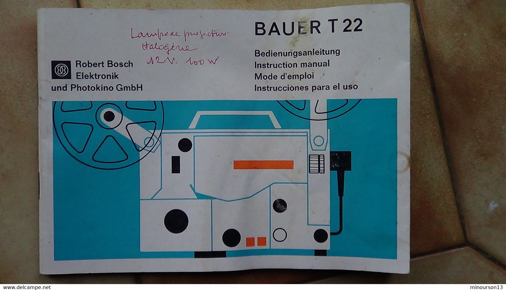 BAUER T 22, PROJECTEUR DOUBLE 8mm