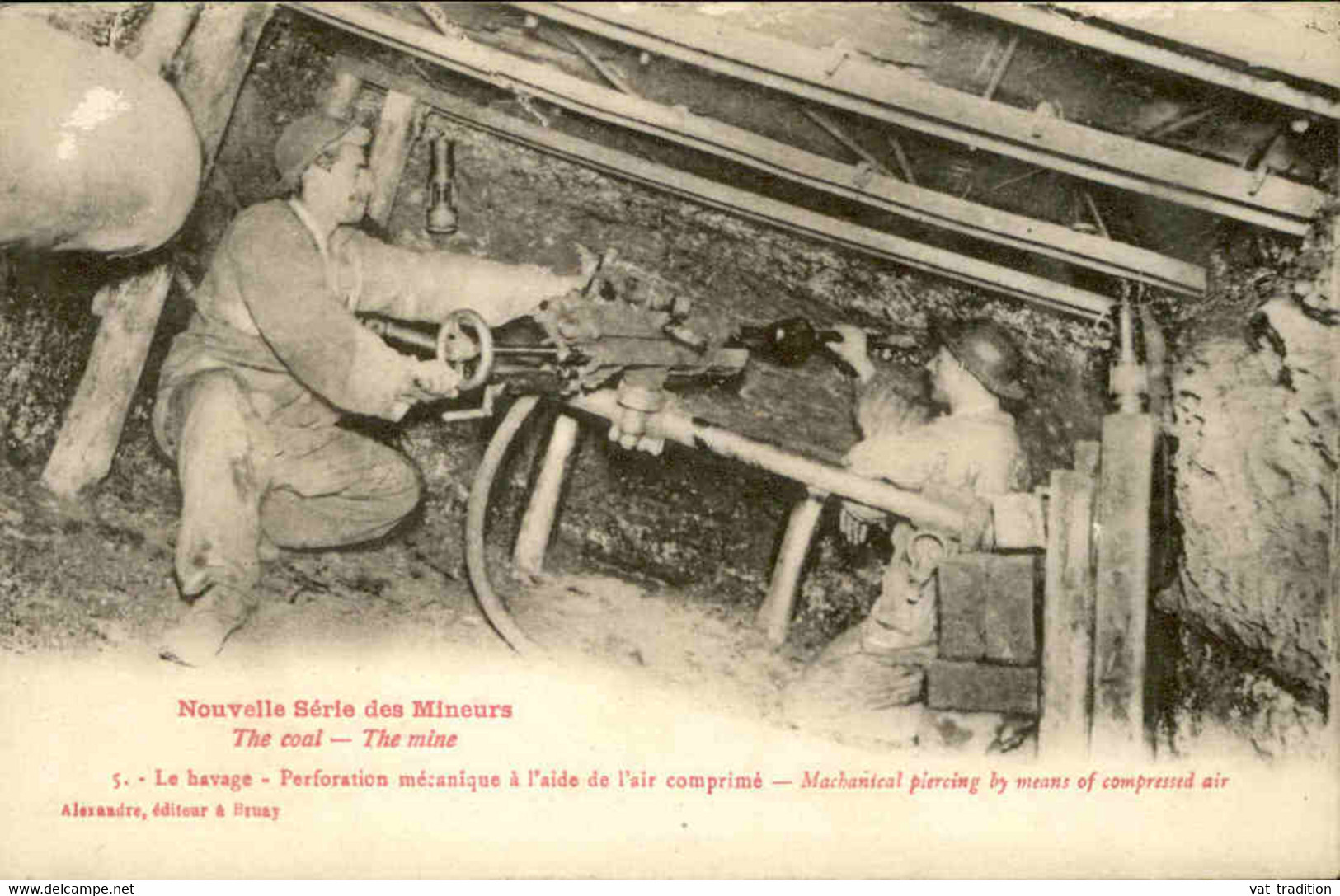 MÉTIERS - Carte Postale Série Des Mineurs - Le Barrage - Perforatrice Mécanique à L'Air Comprimé - L 137030 - Mines