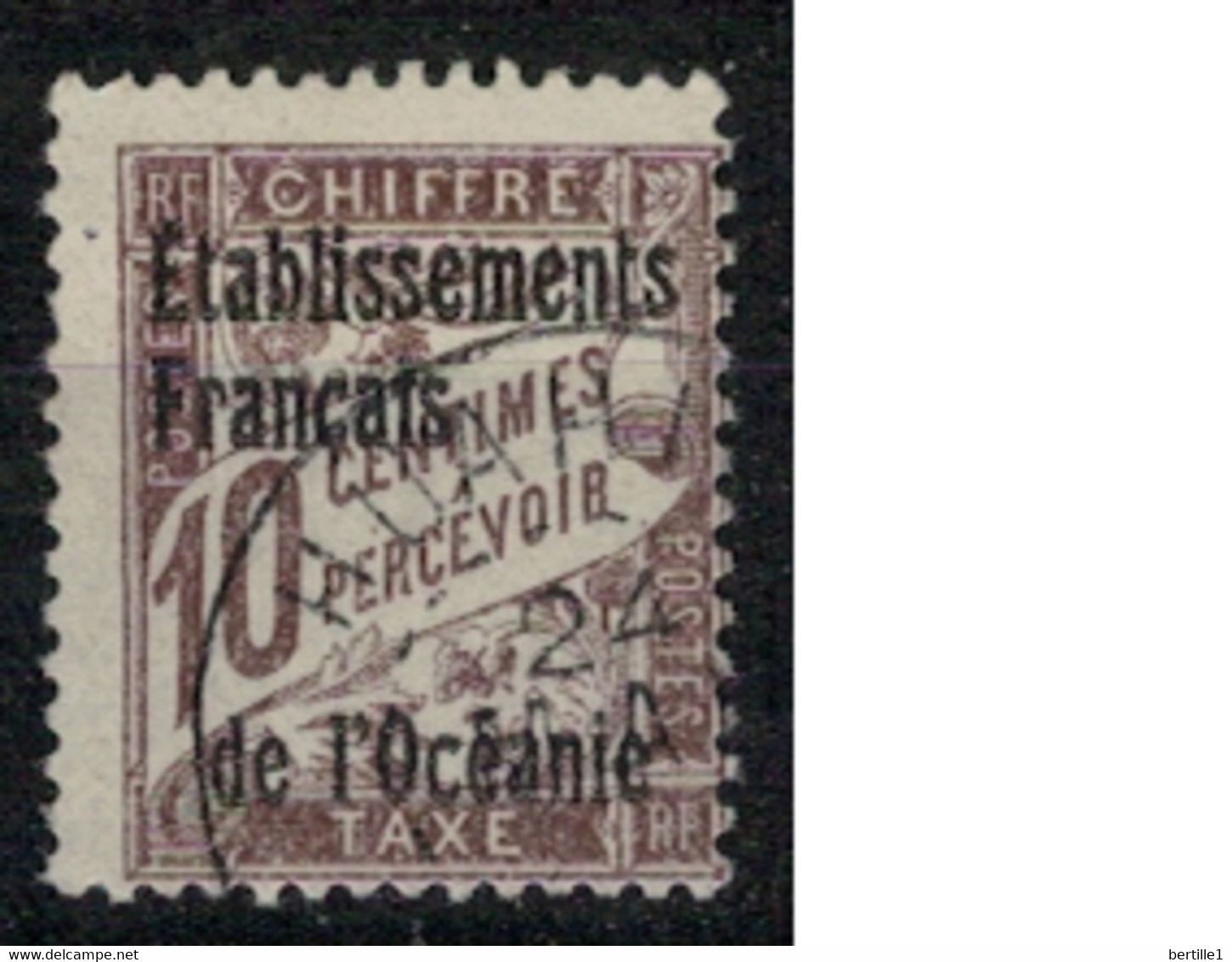 OCEANIE     N°  YVERT  TAXE 2  OBLITERE     ( OB    05/ 08 ) - Timbres-taxe