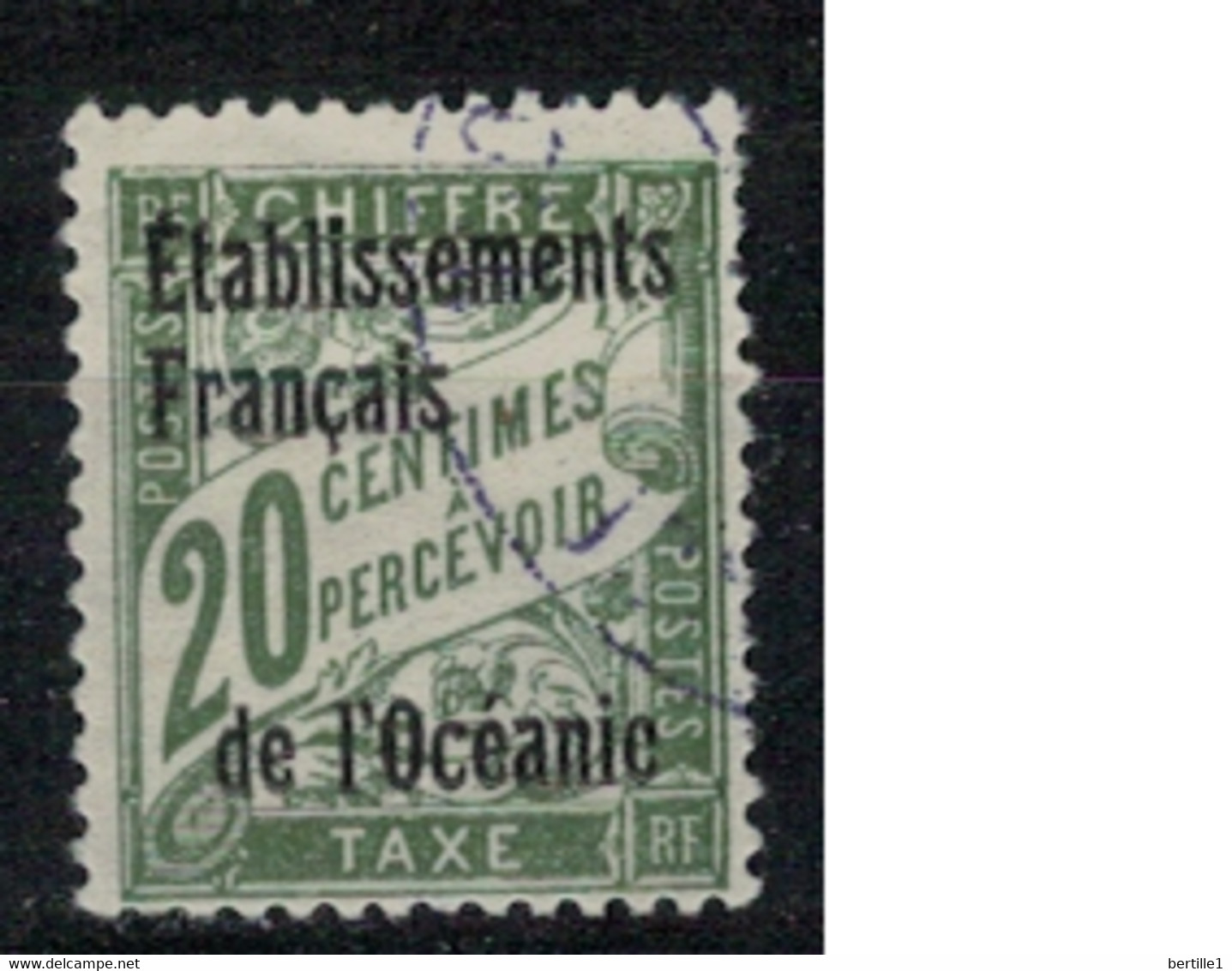 OCEANIE     N°  YVERT  TAXE 3 ( 1 ) OBLITERE     ( OB    05/ 08 ) - Timbres-taxe