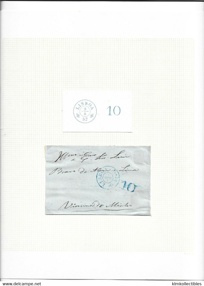 PORTUGAL PORTUGUESA - SUPERB COLLECTION OF PREPHILTELIC LETTERS ON ALBUM PAGES - SOME RARE EXAMPES SEE ALL PHOTOS