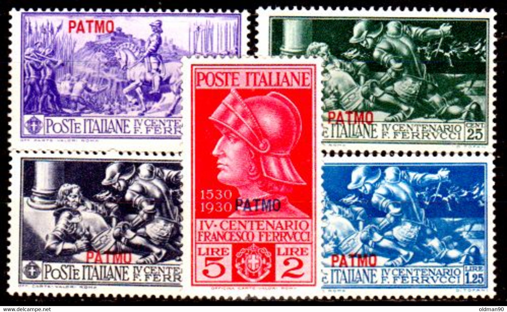 Egeo-OS-315- Patmo: Original Stamps And Overprint 1930 (++) MNH - Unwatermark - Quality In Your Opinion. - Aegean (Patmo)