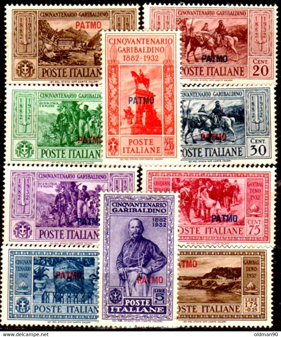 Egeo-OS-317- Patmo: Original Stamps And Overprint 1932 (++) MNH - Quality In Your Opinion. - Aegean (Patmo)