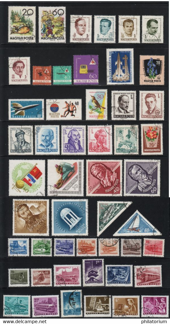 Hongrie, 410 Timbres Différents Oblitérés, Magyarország, Hungary, - Collections