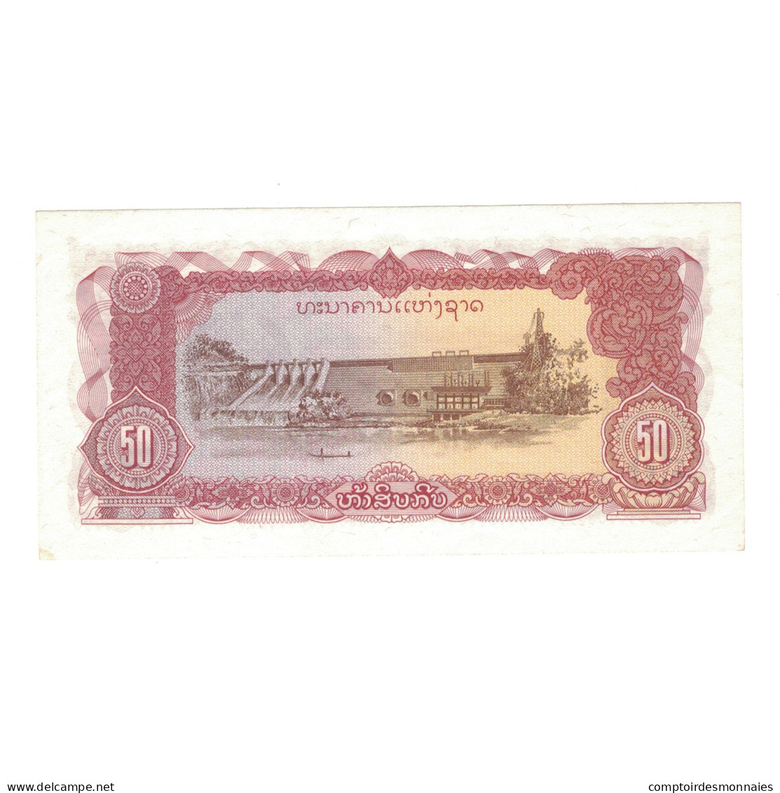 Billet, Laos, 50 Kip, Undated (1979), KM:29a, TTB+ - Laos