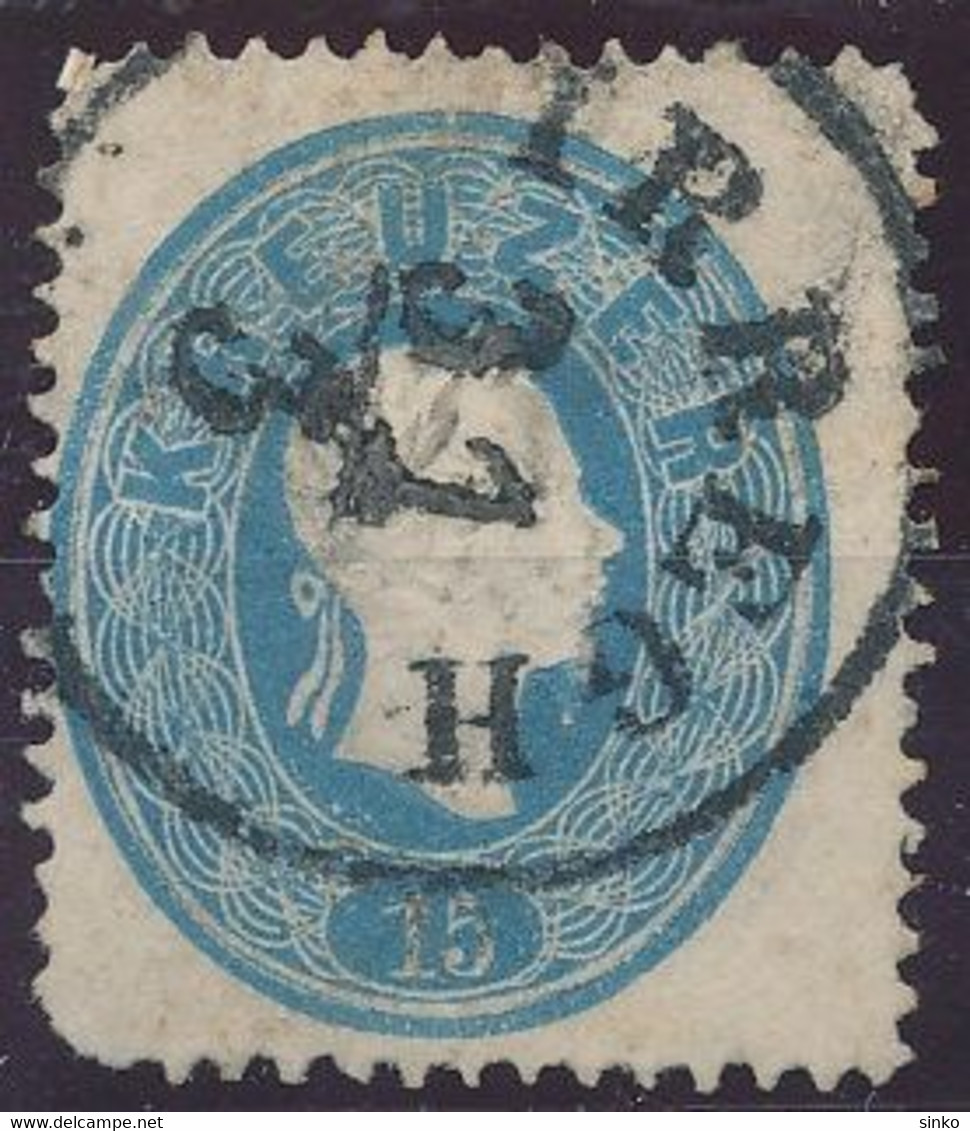 1861. Typography With Embossed Printing 15kr Stamp, IRREGH - ...-1867 Prephilately