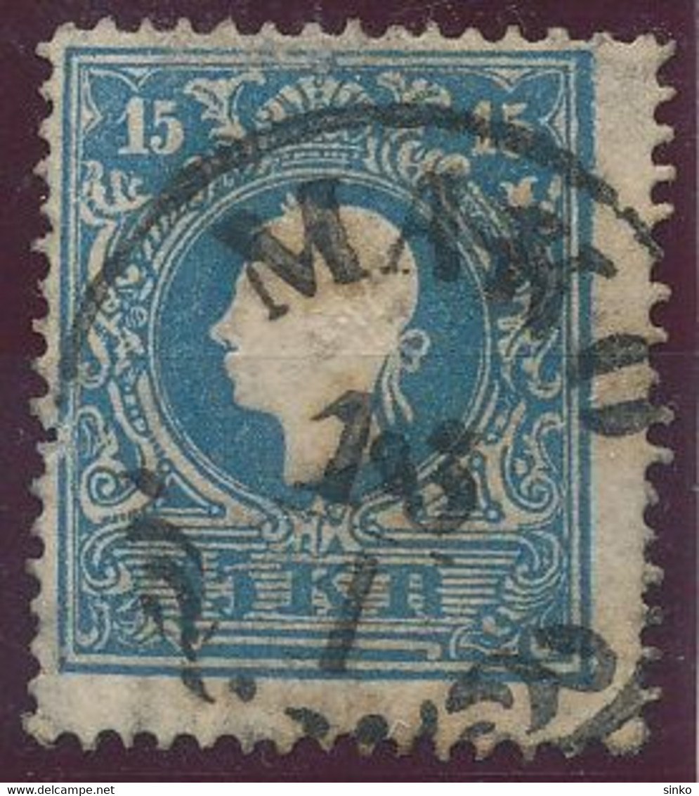 1858. Typography With Embossed Printing 15kr Stamp, MAKO - ...-1867 Prefilatelia