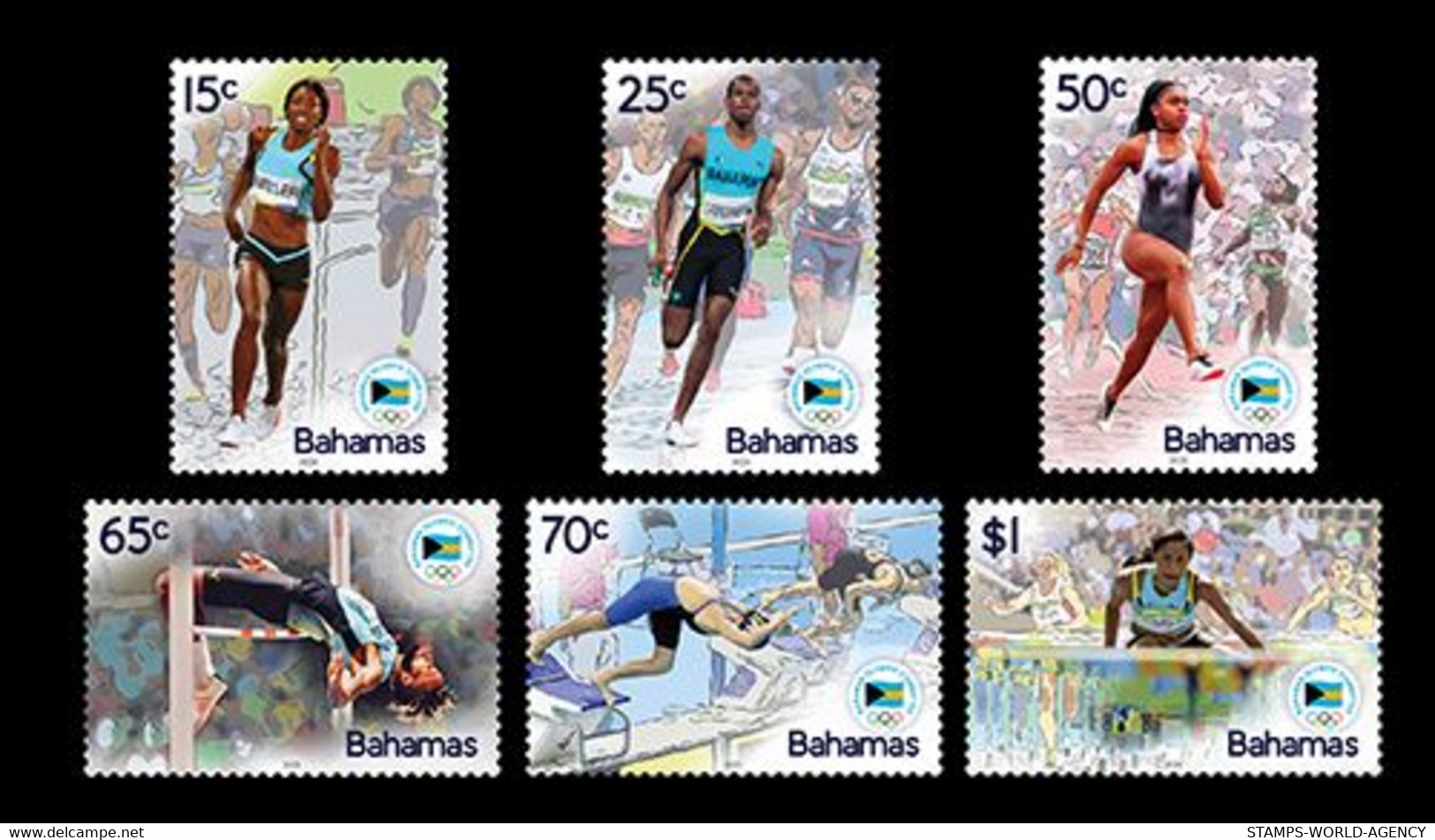 2021-07 - BAHAMAS - OLYMPICS 2020                6V    MNH** - Eté 2020 : Tokyo