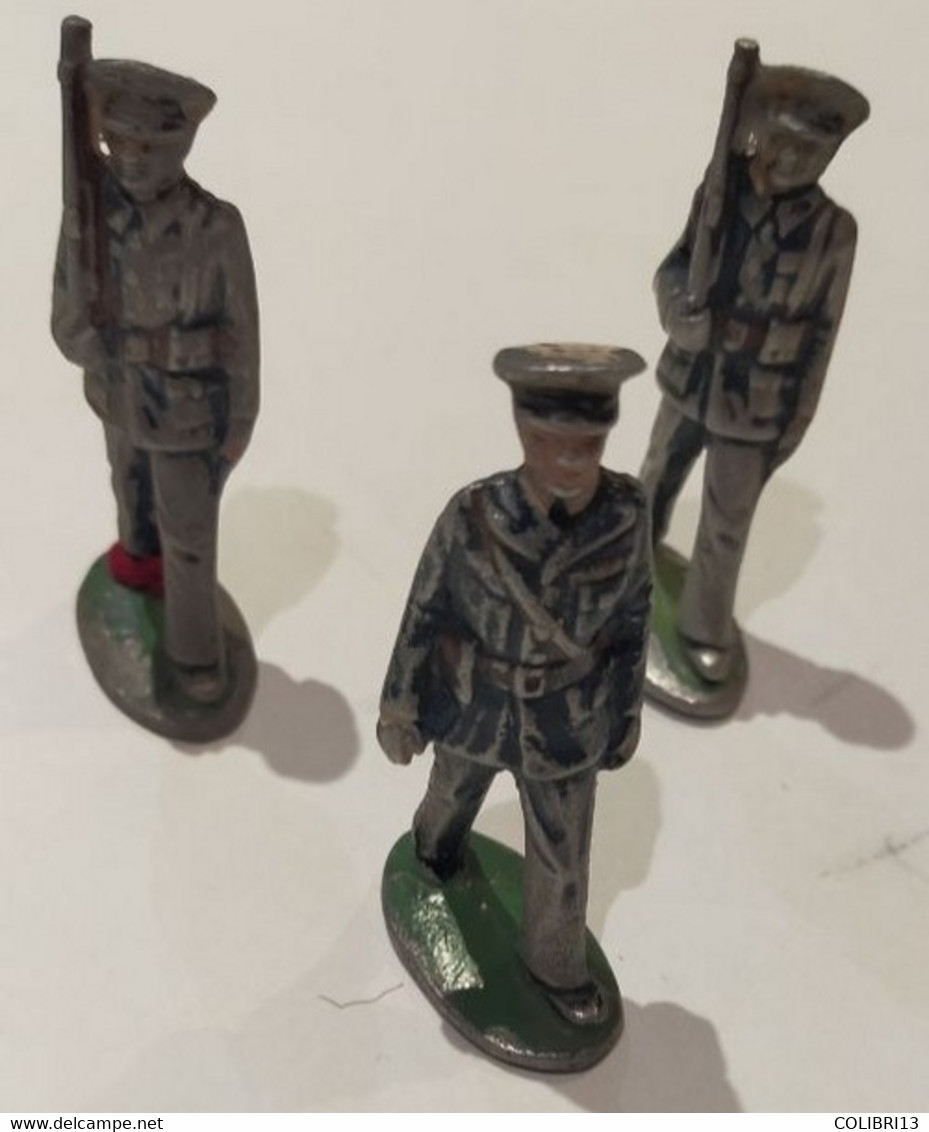 3 SOLDATS DE L ARMEE DE L AIR 1 Officier+ 2 Soldats QUIRALU Années 50 - Quiralu