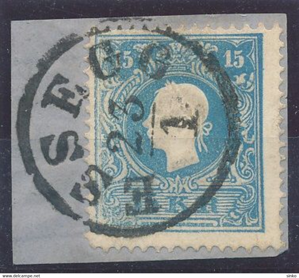 1858. Typography With Embossed Printing 15kr Stamp, ESSEG - ...-1867 Prephilately