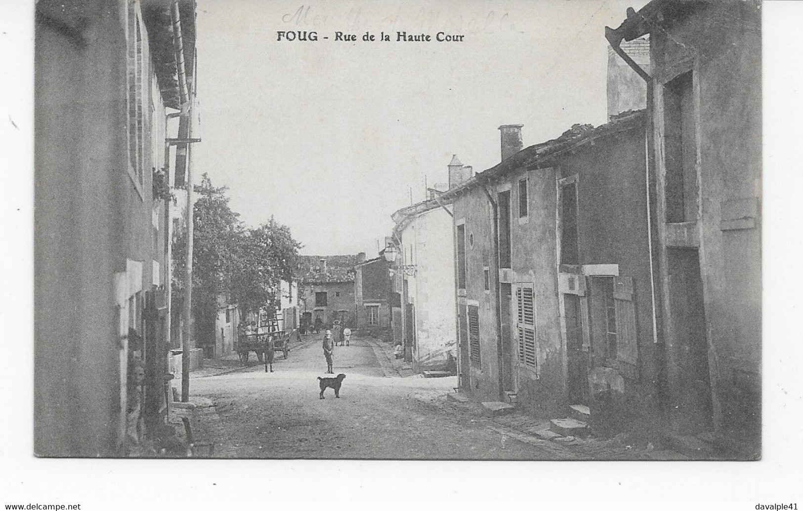 54  FOUG     RUE  DE LA HAUTE COUR     BON ETAT    2 SCANS - Foug