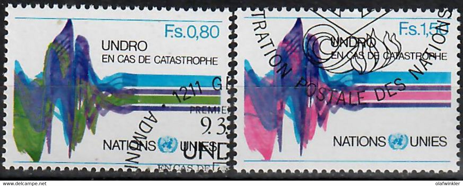 1979 UNDRO Zum 82-83 / Mi 81-82 / Sc 82-83 / YT 81-82 Oblitéré / Gestempelt /used [zro] - Used Stamps