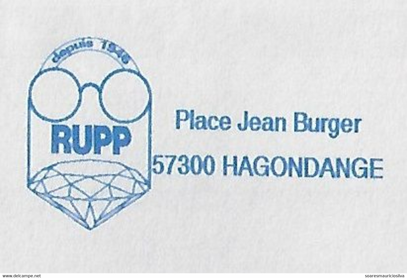 France 2005 Cover From Hagondange With Meter Stamp Neopost/Havas Slogan Rupp Jewelry Mineral Jewel Glasse Diamond - Minéraux