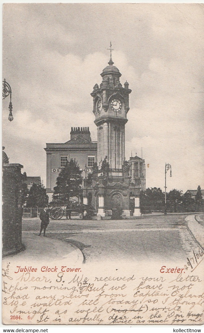 EXETER - JUBILEE CLOCK TOWER - 1906 - Exeter