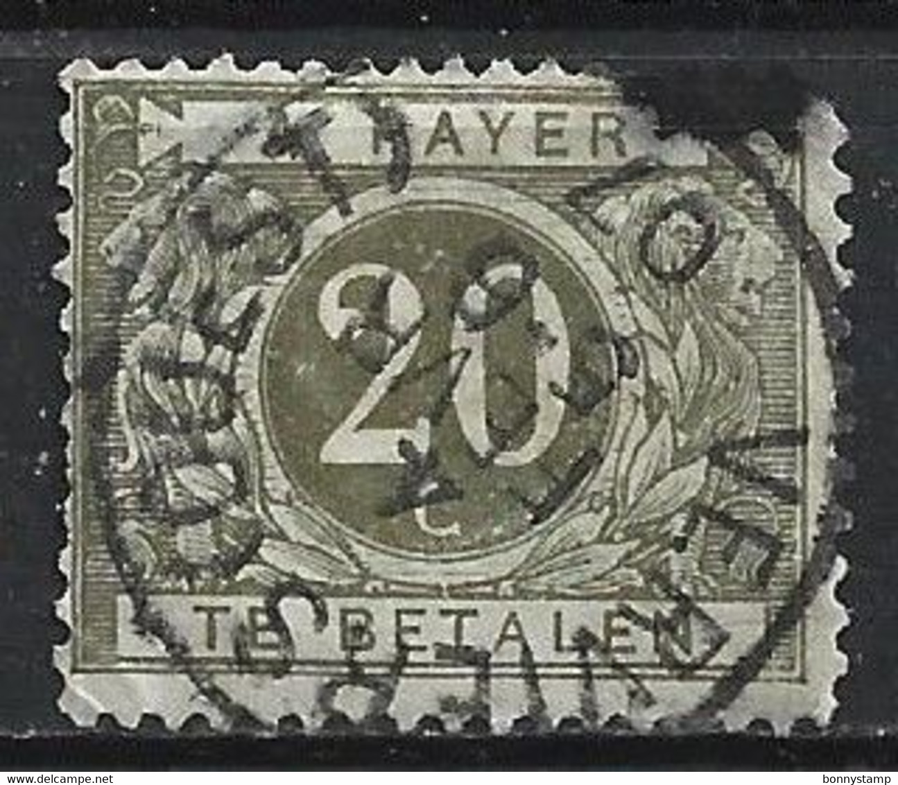 Belgio, 1916 - 20c Te Betalen - Nr.J14 Usato° - Francobolli