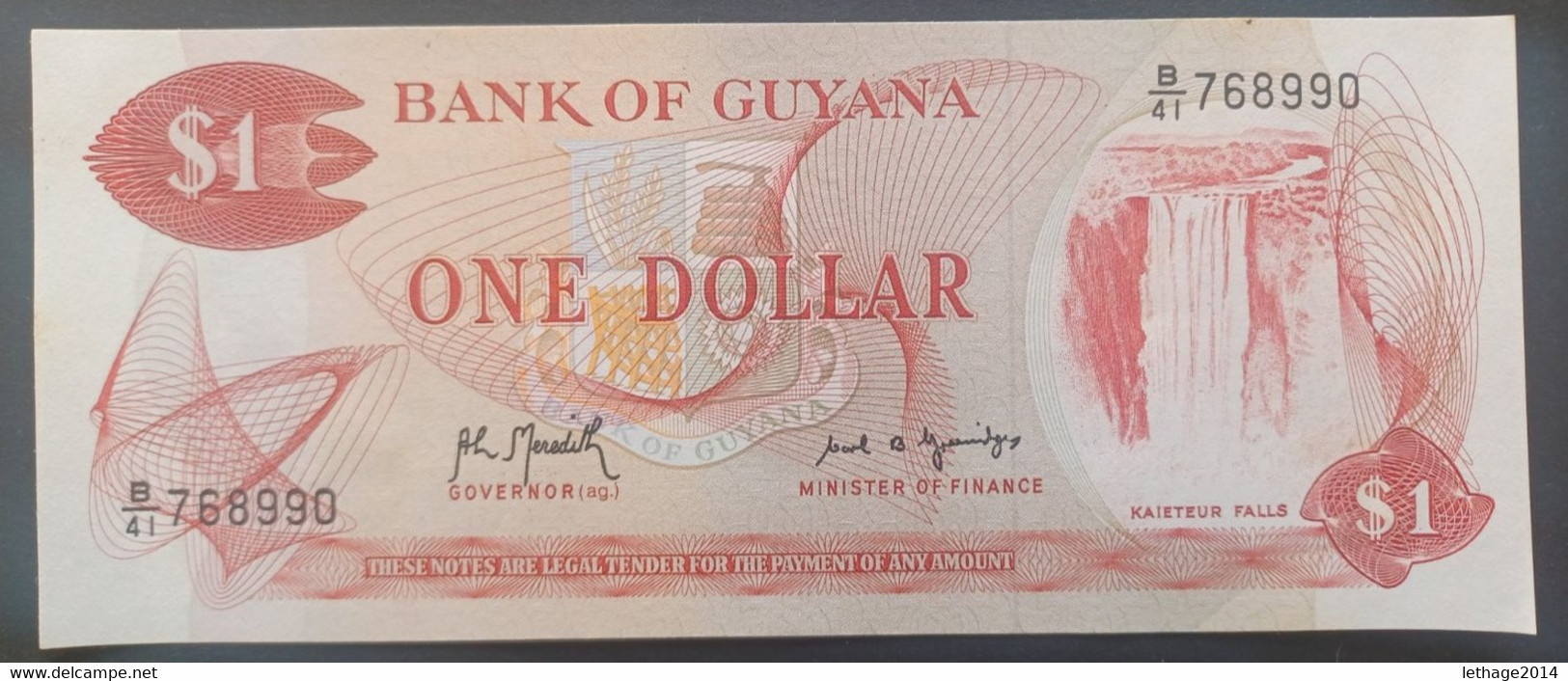 BANKNOTE GUYANA 1 DOLLARO 1990 UNCIRCULATED (RAFF.) - Guyana