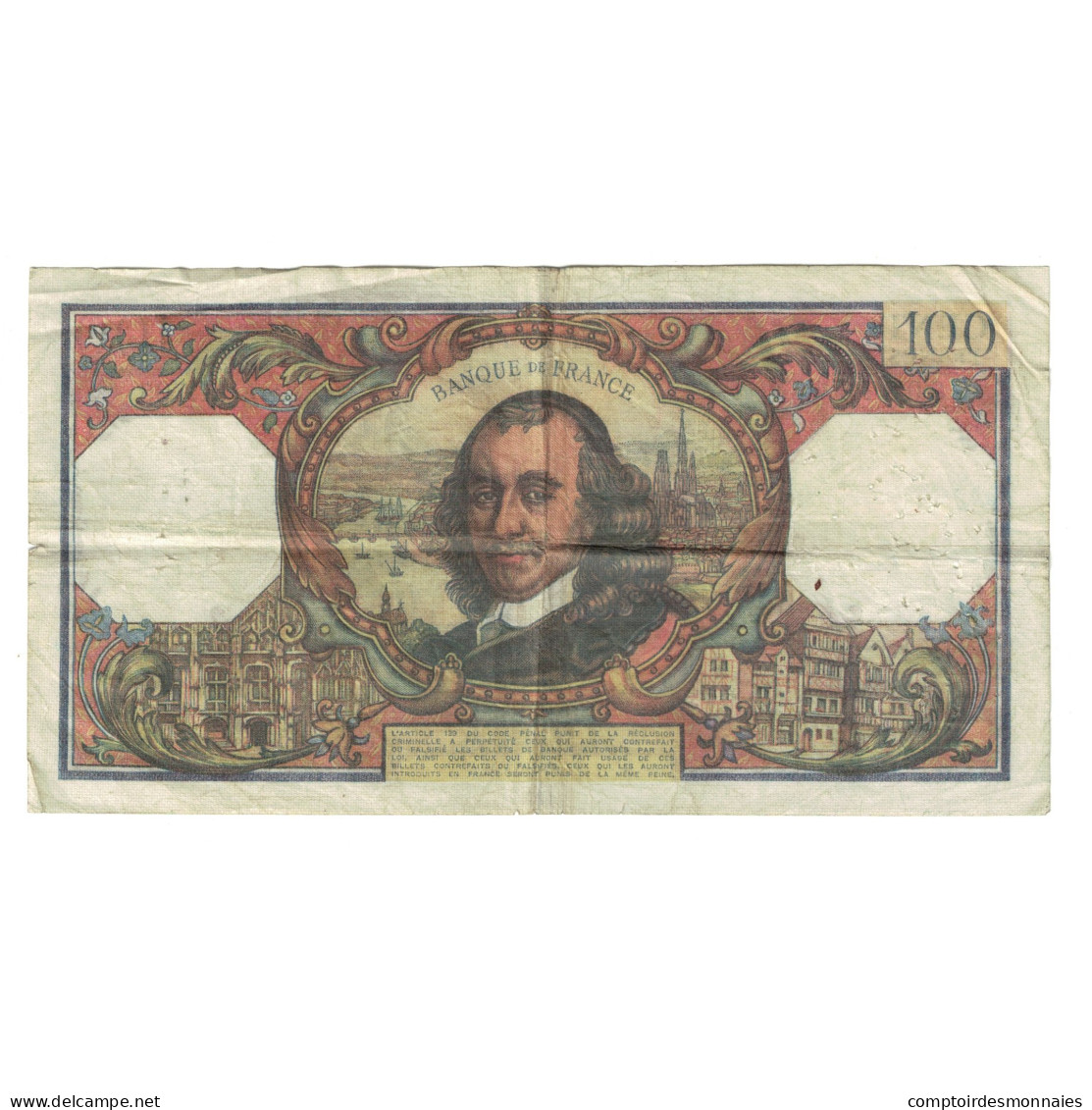 France, 100 Francs, Corneille, 1973, K.705, TB, Fayette:65.42, KM:149d - 100 F 1964-1979 ''Corneille''