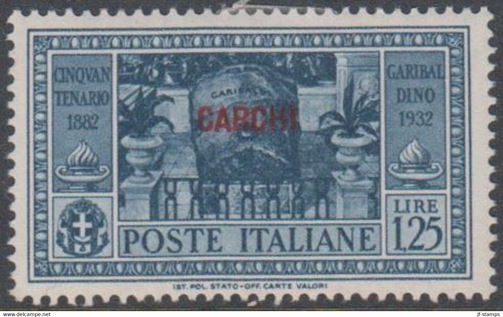 1932. Garibaldi. 1,25 L. CARCHI.  (Michel 94) - JF141005 - Egeo