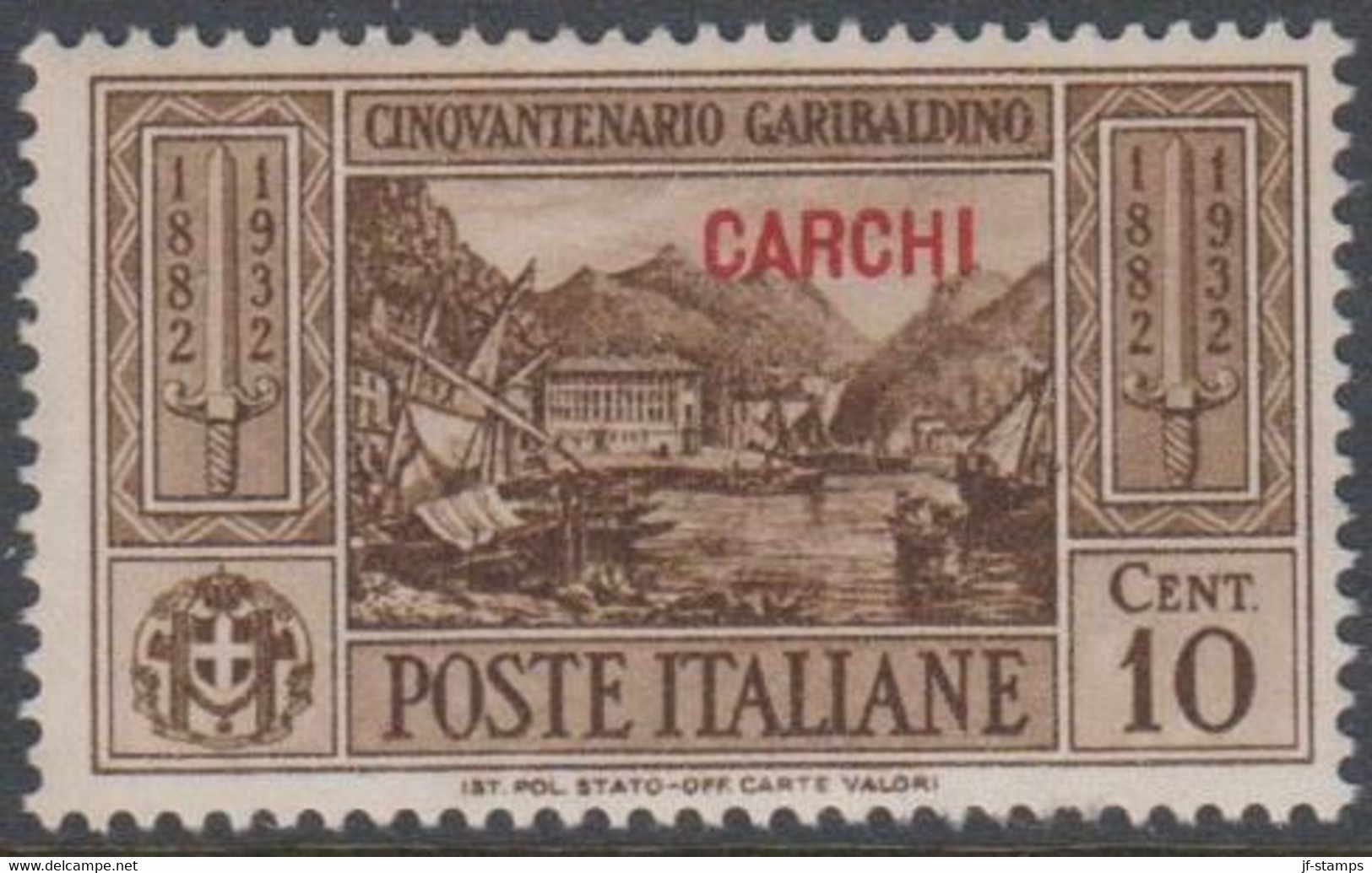 1932. Garibaldi. 10 C. CARCHI.  (Michel 88) - JF141010 - Aegean