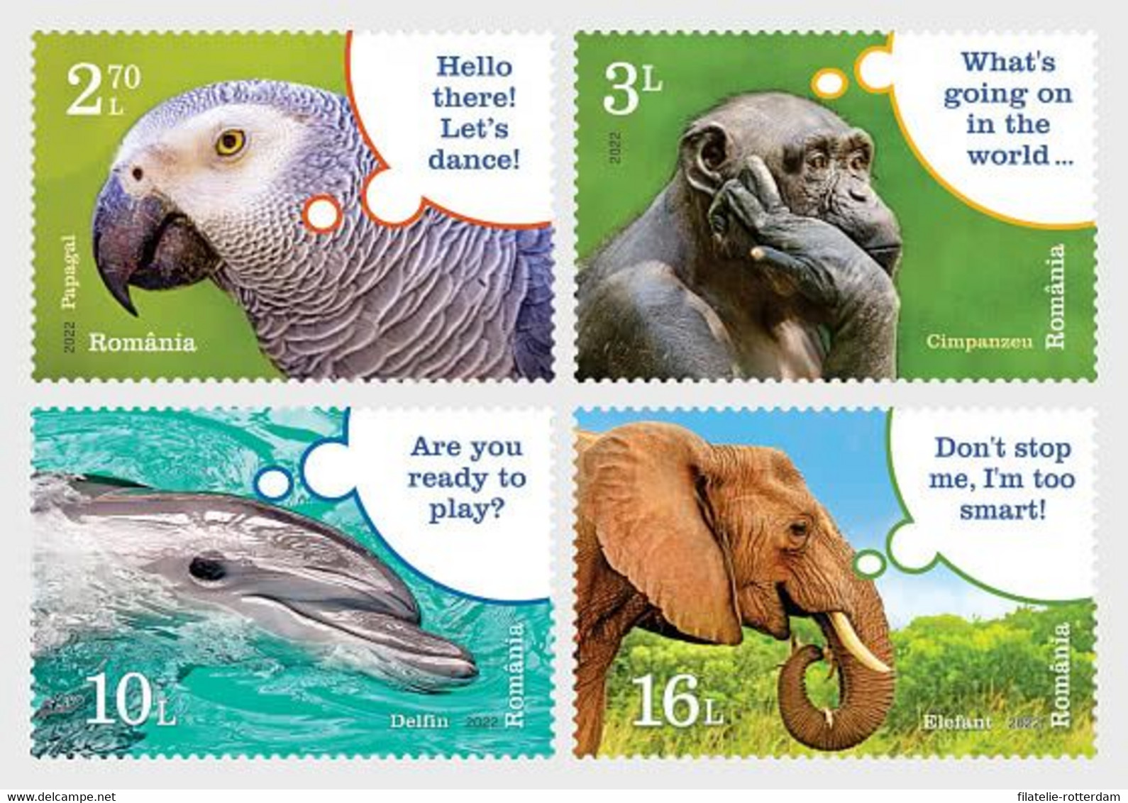 Roemenië / Romania - Postfris / MNH - Complete Set Slimme Dieren 2022 - Nuevos