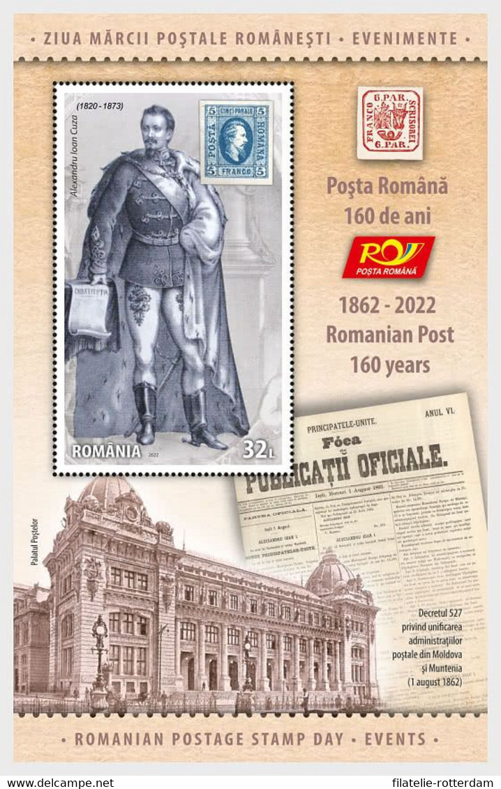 Roemenië / Romania - Postfris / MNH - Sheet Dag Van De Postzegel 2022 - Neufs