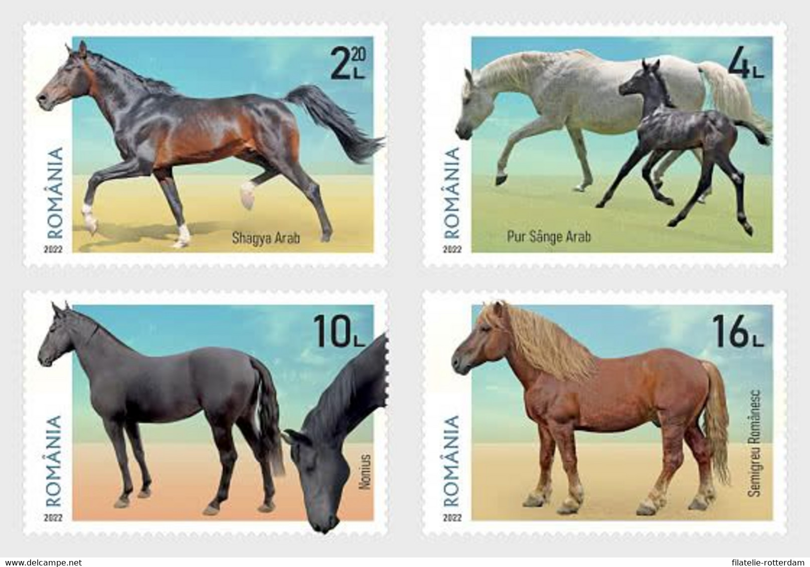 Roemenië / Romania - Postfris / MNH - Complete Set Paarden 2022 - Nuovi