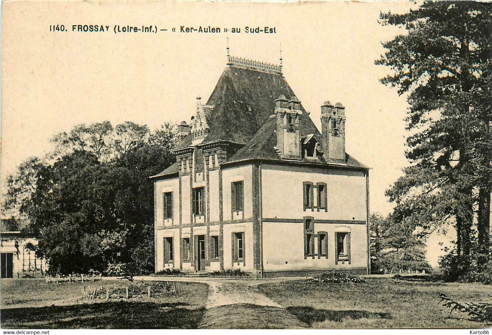 Frossay * La Villa Manoir KER AULEN , Vue Du Sud Est - Frossay