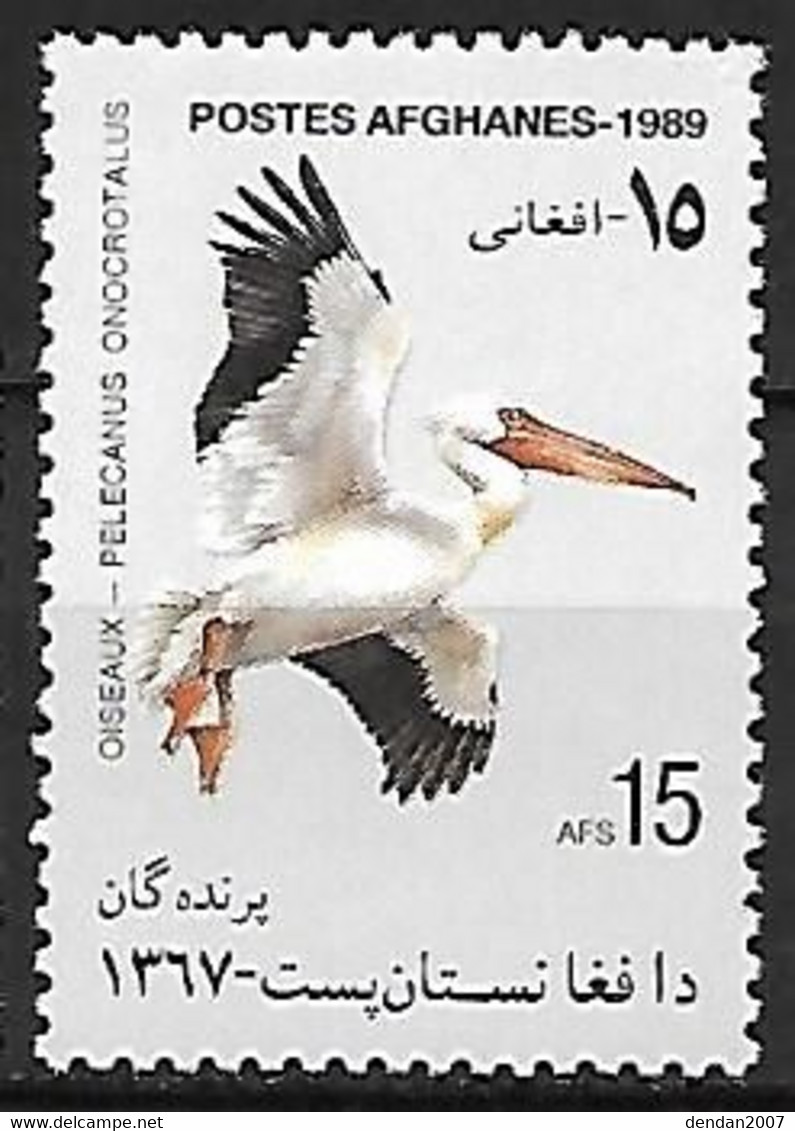 Afghanistan - MNH ** 1989 :   Great White Pelican  -  Pelecanus Onocrotalus - Pelícanos