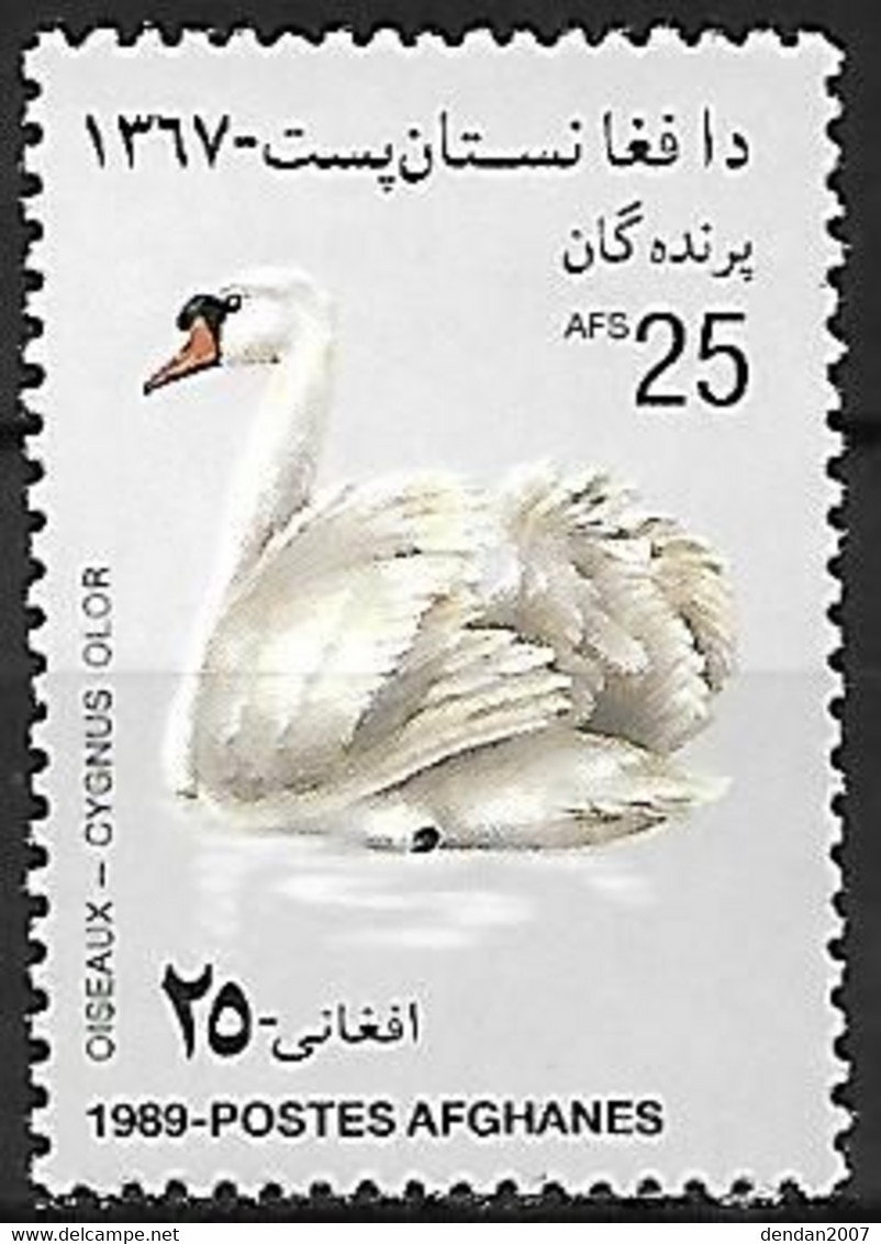 Afghanistan - MNH ** 1989 :   Mute Swan   -  Cygnus Olor - Schwäne