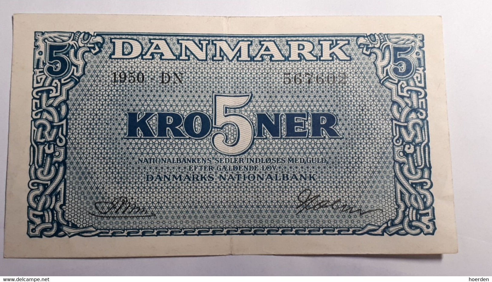 Denmark - Danmark 5 Kroner 1950 Vf+ - Denmark