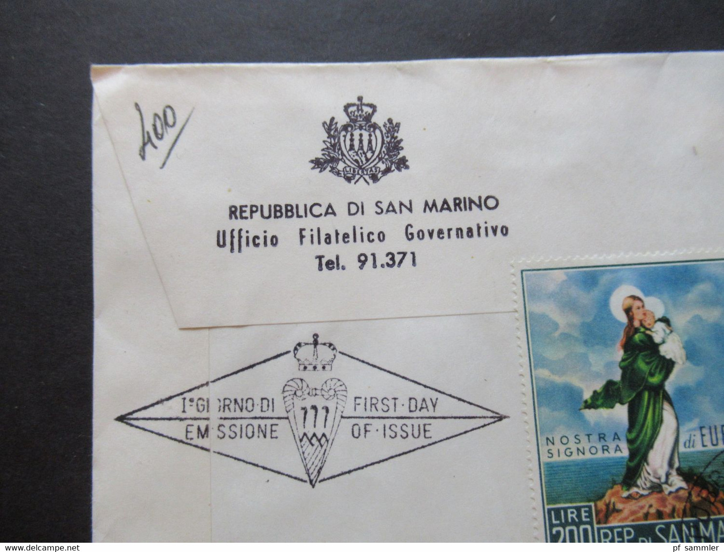 San Matino 1966 Und 67 Ufficio Filatelico Governativo 2x Einschreiben / Reko Brief / FDC Nach Halle Westfalen - Lettres & Documents