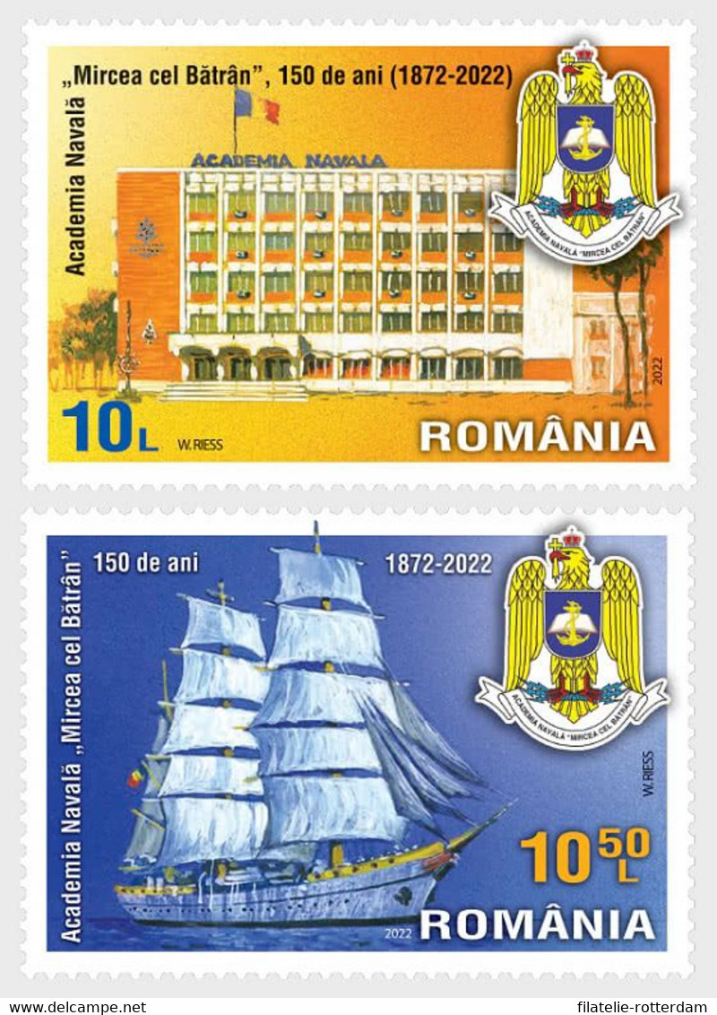 Roemenië / Romania - Postfris / MNH - Complete Set Zeevaartschool 2022 - Nuovi