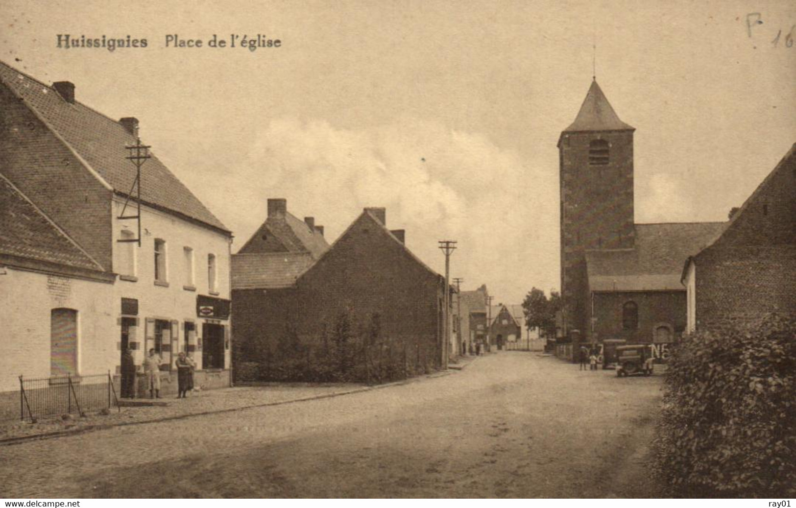 Belgique - Hainaut- Chièvres - Huissignies. Place De L'église. - Chievres