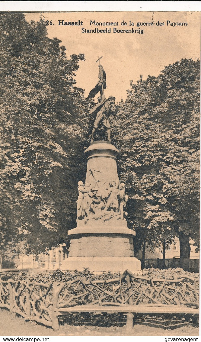 HASSELT   STANDBEELD BOERENKRIJG         2 SCANS - Hasselt