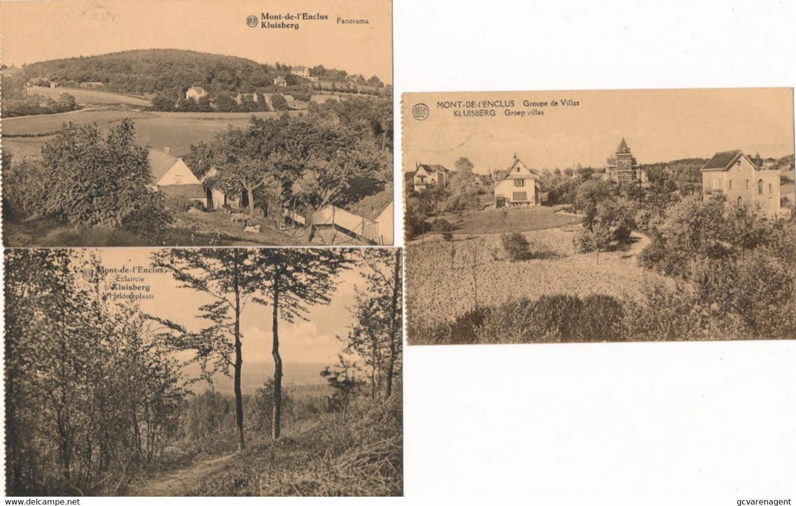 3 KAARTEN KLUISBERGEN   2 SCANS - Kluisbergen