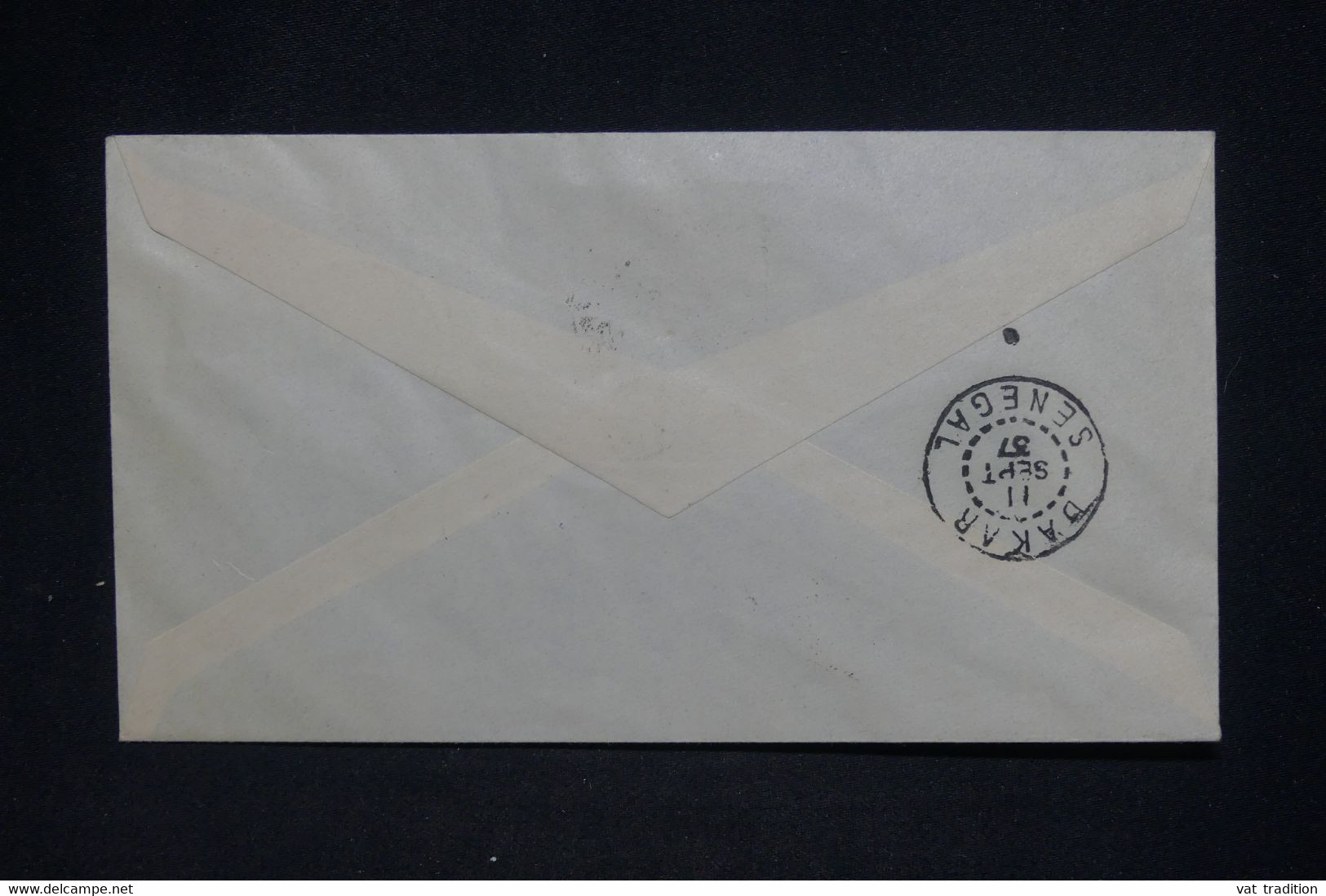 MAURITANIE - Enveloppe Transportée Exceptionnellement Par Avion Militaire, De Atar Pour Dakar En 1937 - L 137116 - Covers & Documents