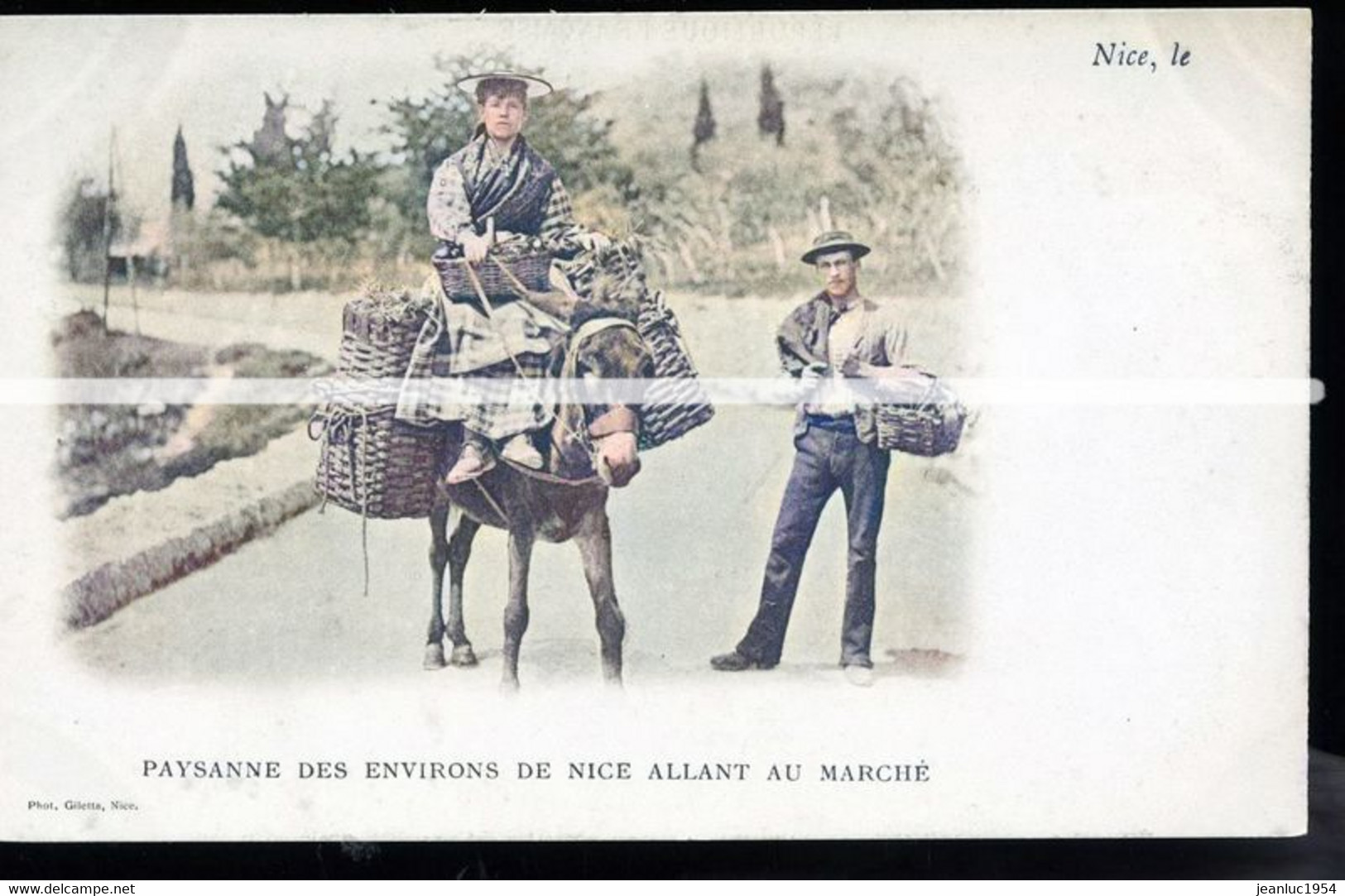 MARCHAND AMBULANT   TIRAGE D APRES PLAQUE PHOTO OU CARTE ANCIENNE COLORISEE PAR MES SOINS - Marchands