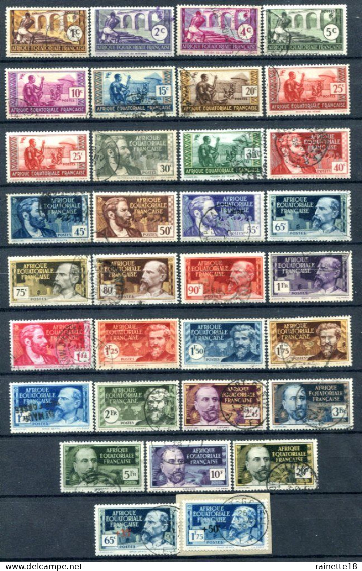 A.E.F          33/62 Oblitérés+ 64/65  Oblitérés - Used Stamps