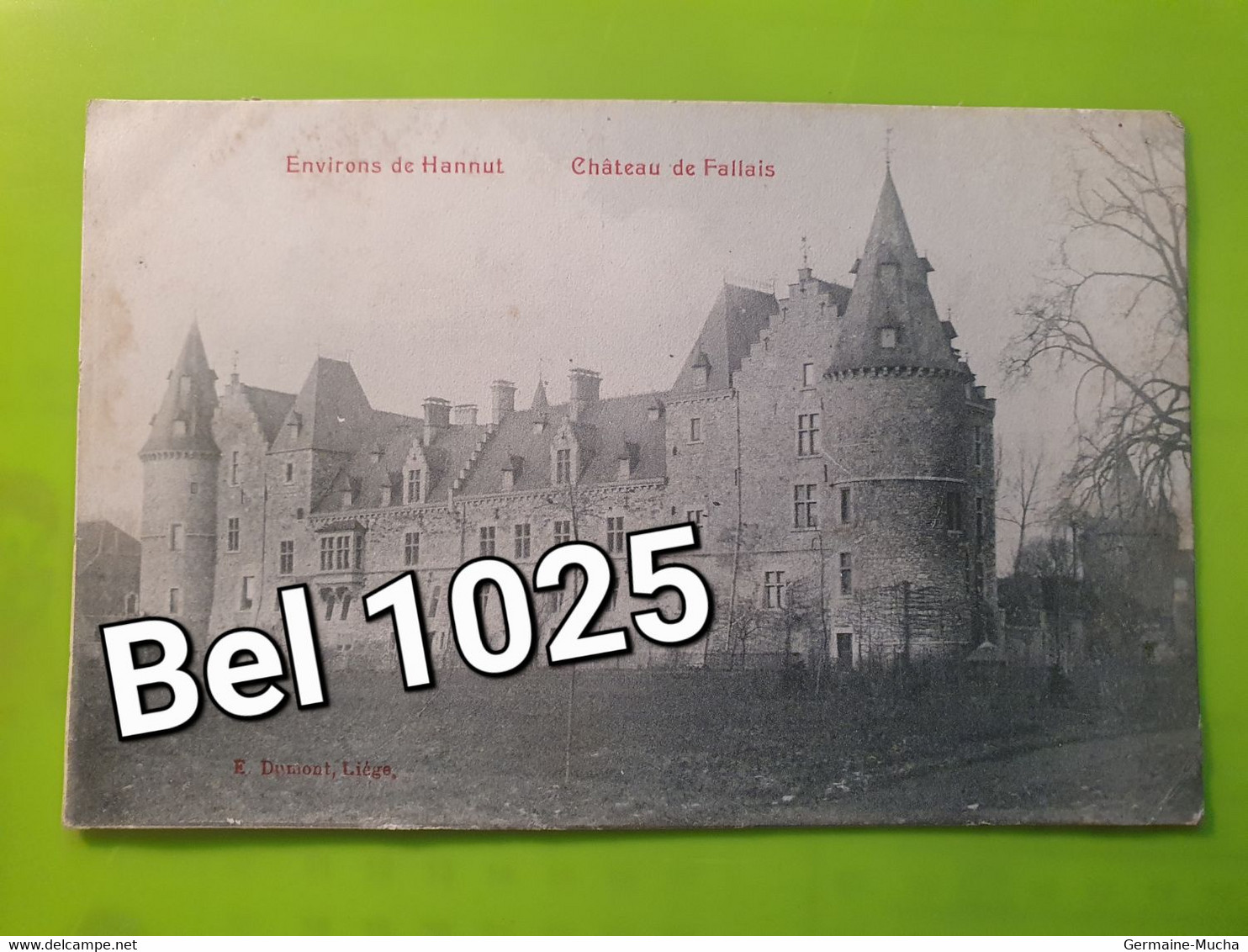 ❤️ BEL 1025 ❤️ HANNUT Château De Fallais       ... ETAT : .Bon   VOIR SCAN POUR DEFAUT - Hannut